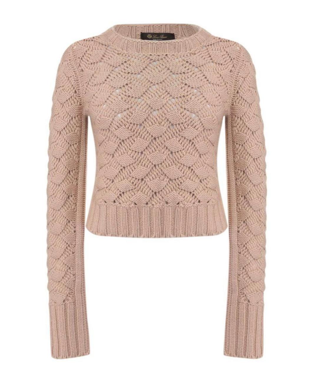 LORO PIANA Бежевый кашемировый джемпер / свитер, фото 1