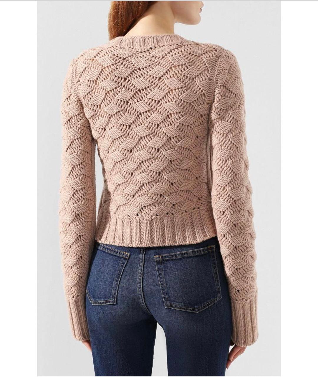 LORO PIANA Бежевый кашемировый джемпер / свитер, фото 4