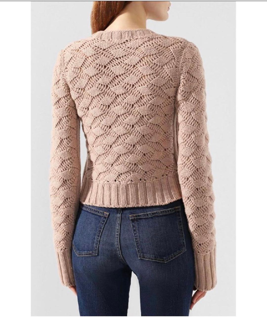 LORO PIANA Бежевый кашемировый джемпер / свитер, фото 5