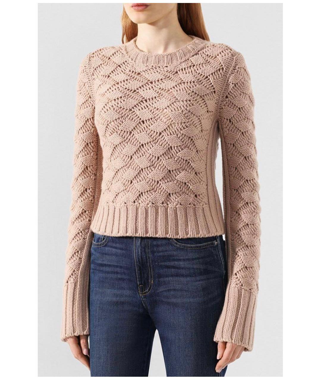 LORO PIANA Бежевый кашемировый джемпер / свитер, фото 3