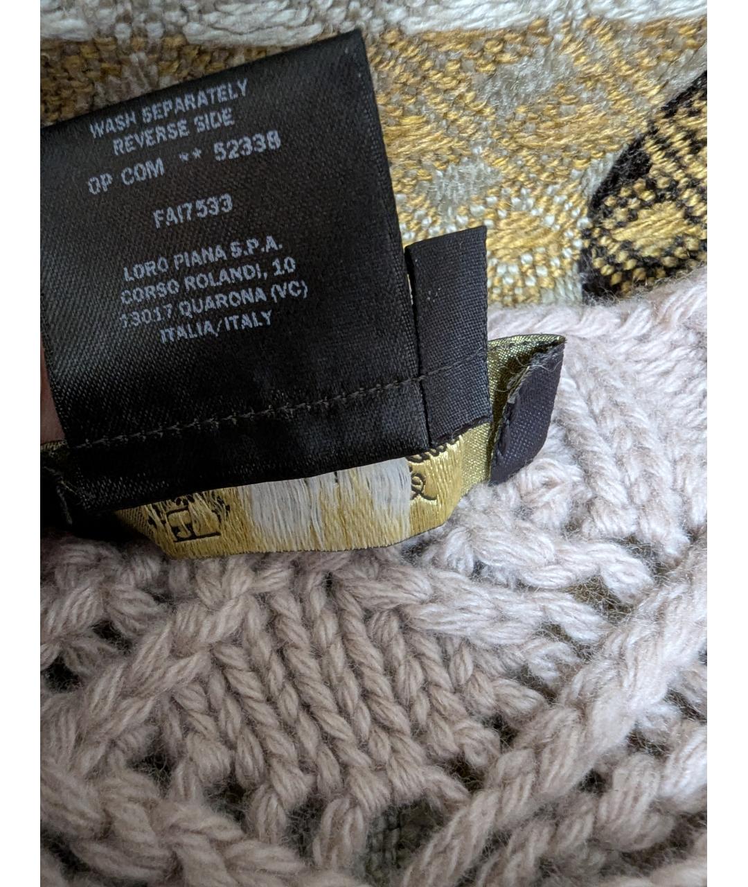 LORO PIANA Бежевый кашемировый джемпер / свитер, фото 7