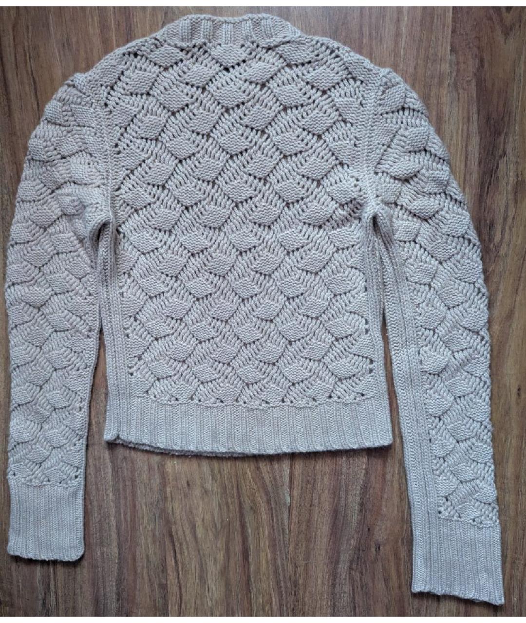 LORO PIANA Бежевый кашемировый джемпер / свитер, фото 2