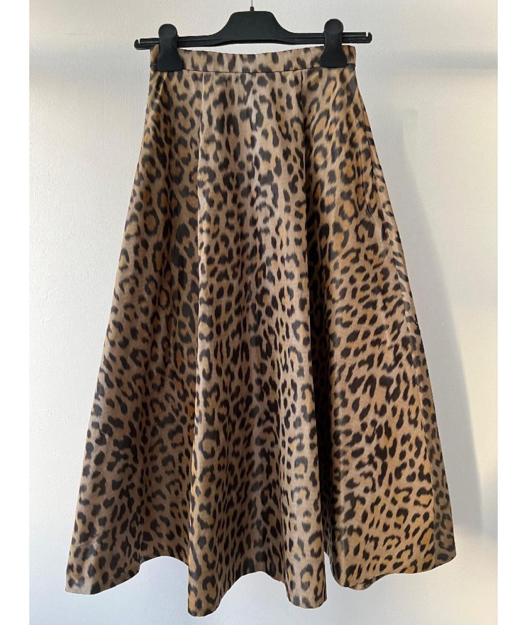 CHRISTIAN DIOR Коричневая юбка макси, фото 2