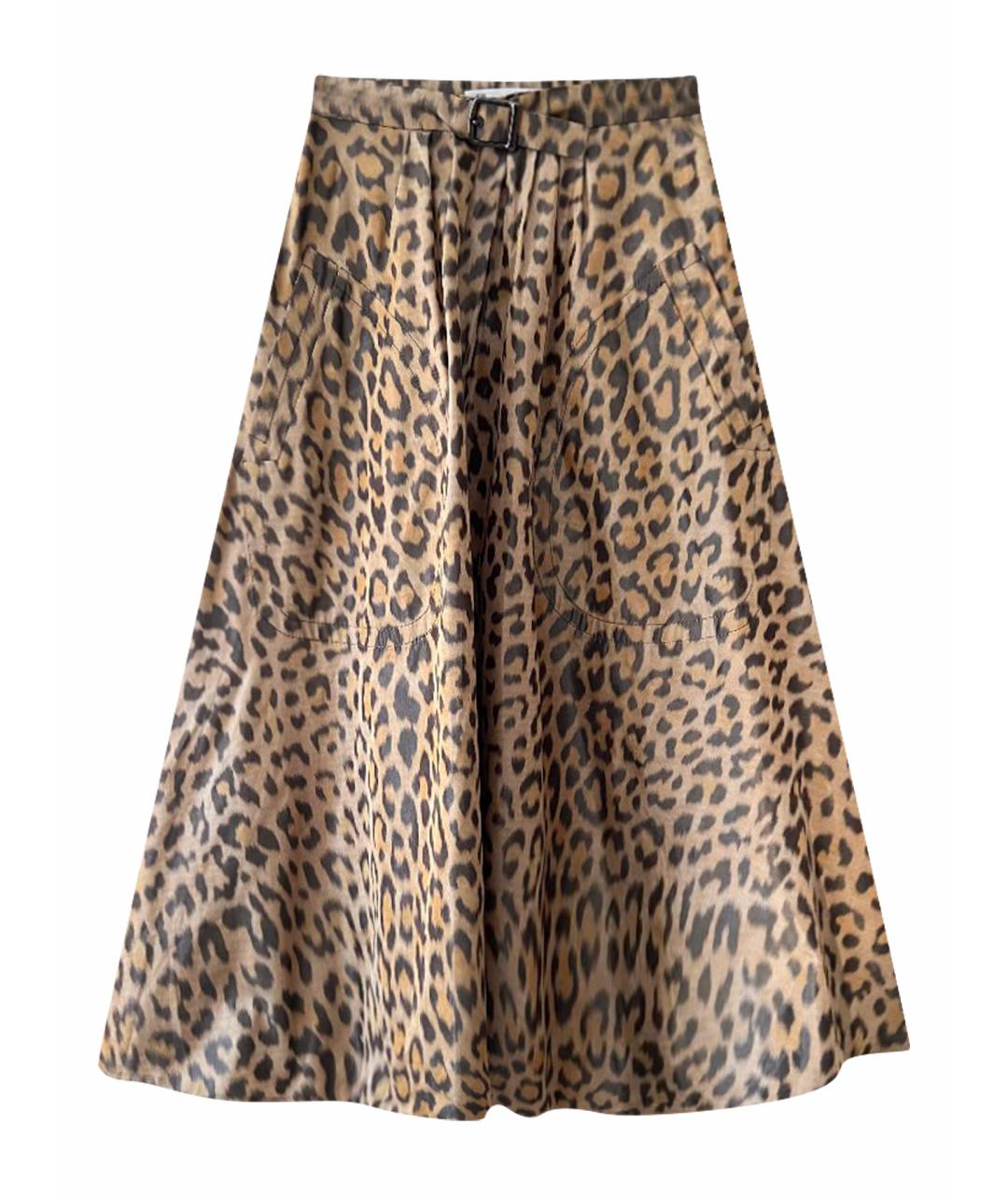 CHRISTIAN DIOR Коричневая юбка макси, фото 1