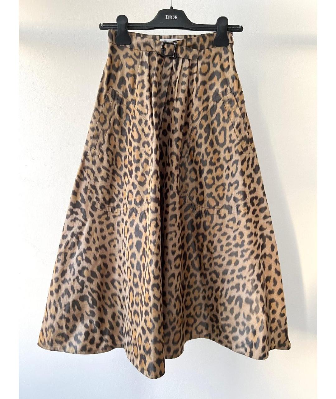CHRISTIAN DIOR Коричневая юбка макси, фото 8