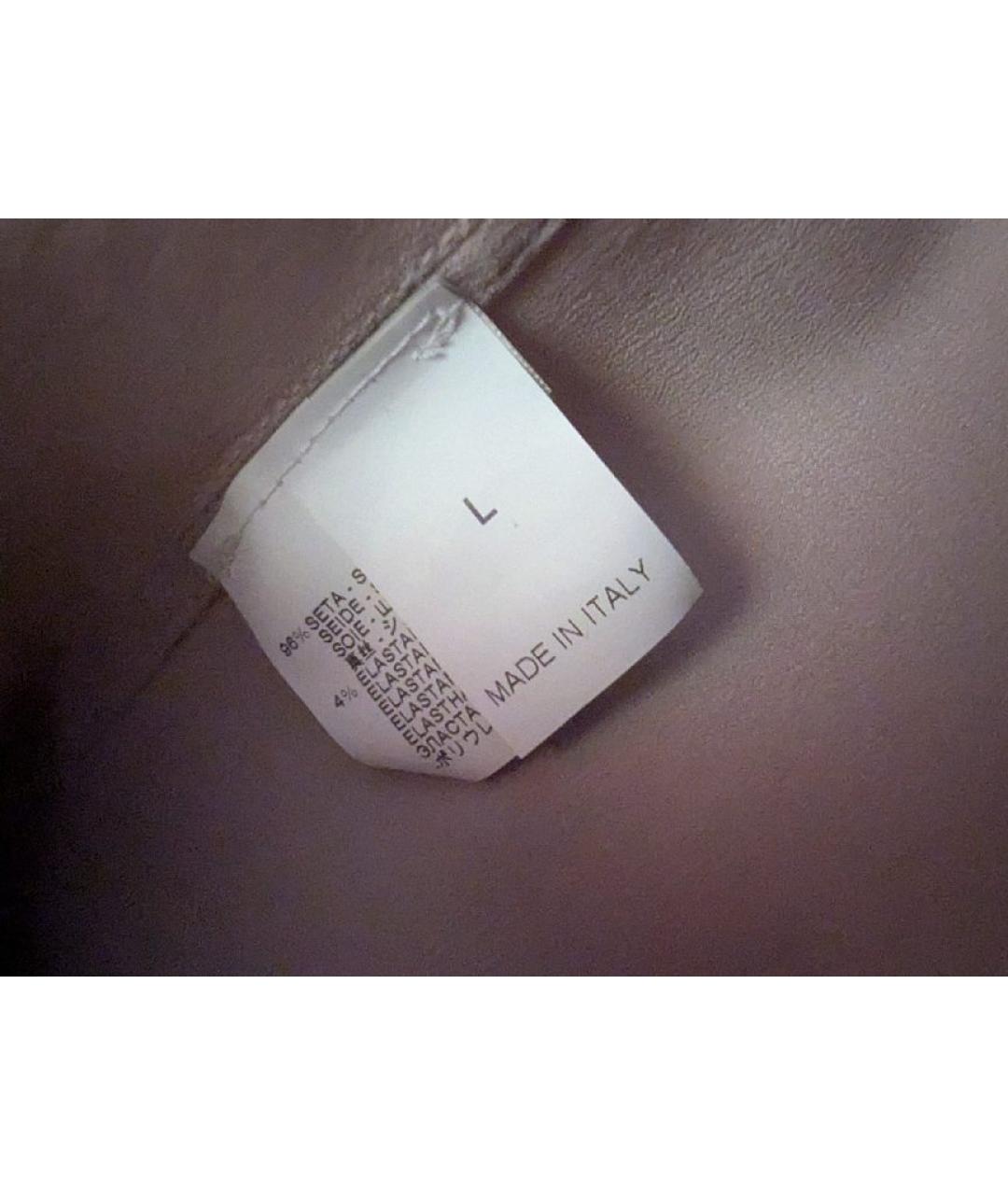 BRUNELLO CUCINELLI Бежевая шелковая блузы, фото 5