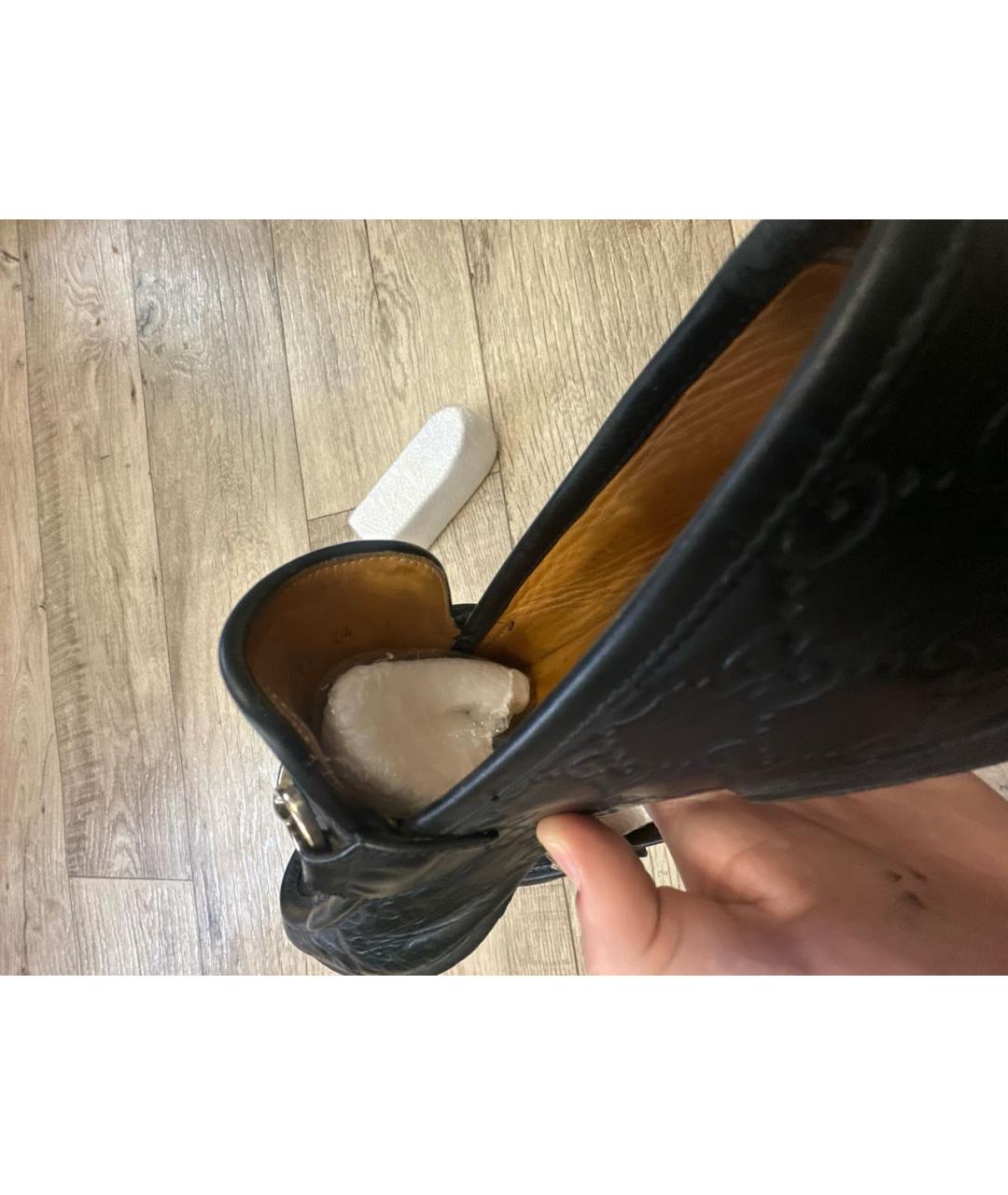 GUCCI Черные кожаные мокасины, фото 5