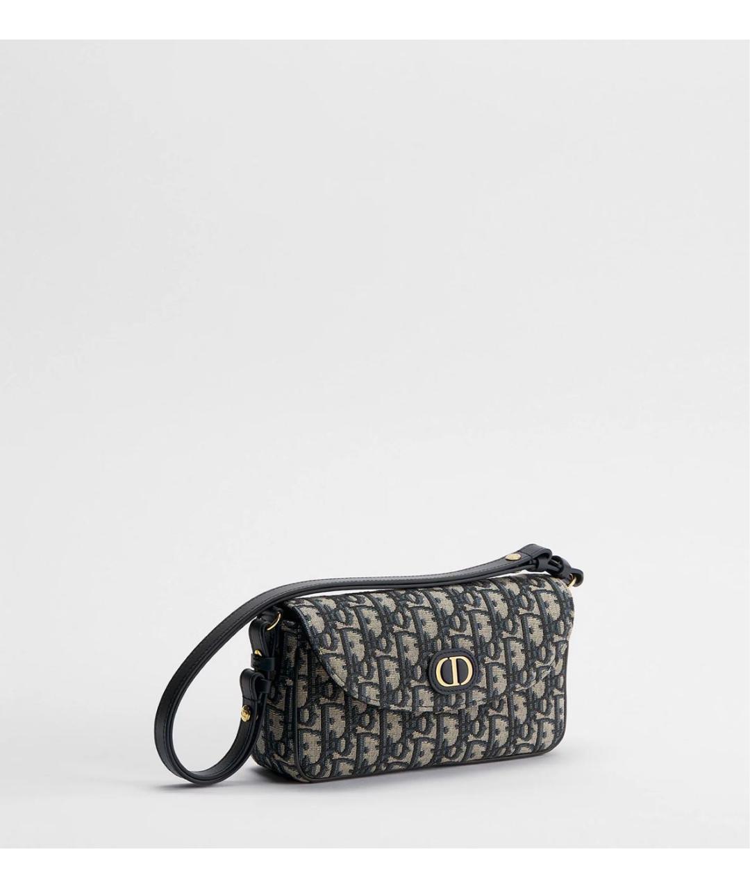CHRISTIAN DIOR Синяя жаккардовая сумка через плечо, фото 2
