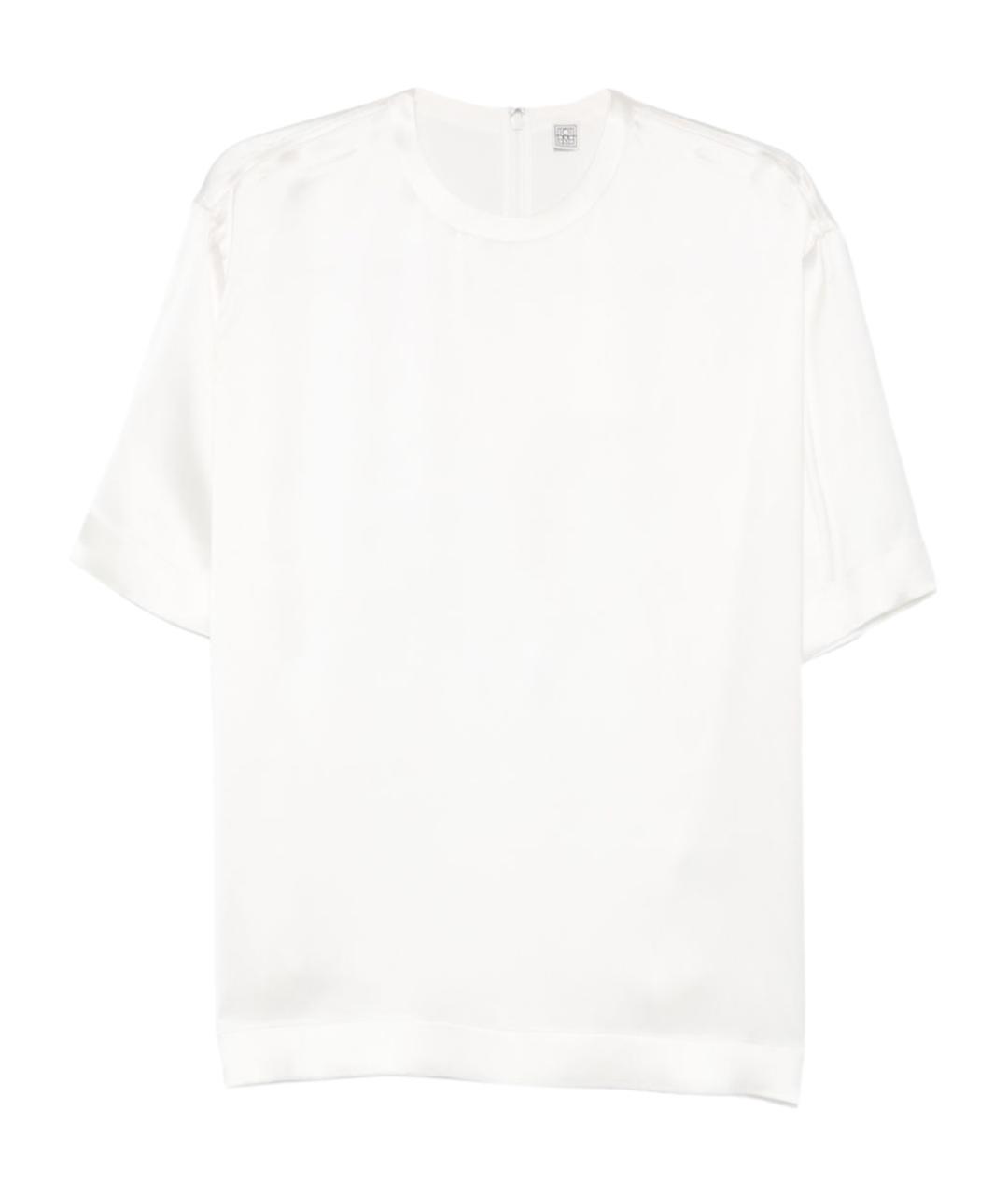 TOTEME Белая вискозная футболка, фото 1