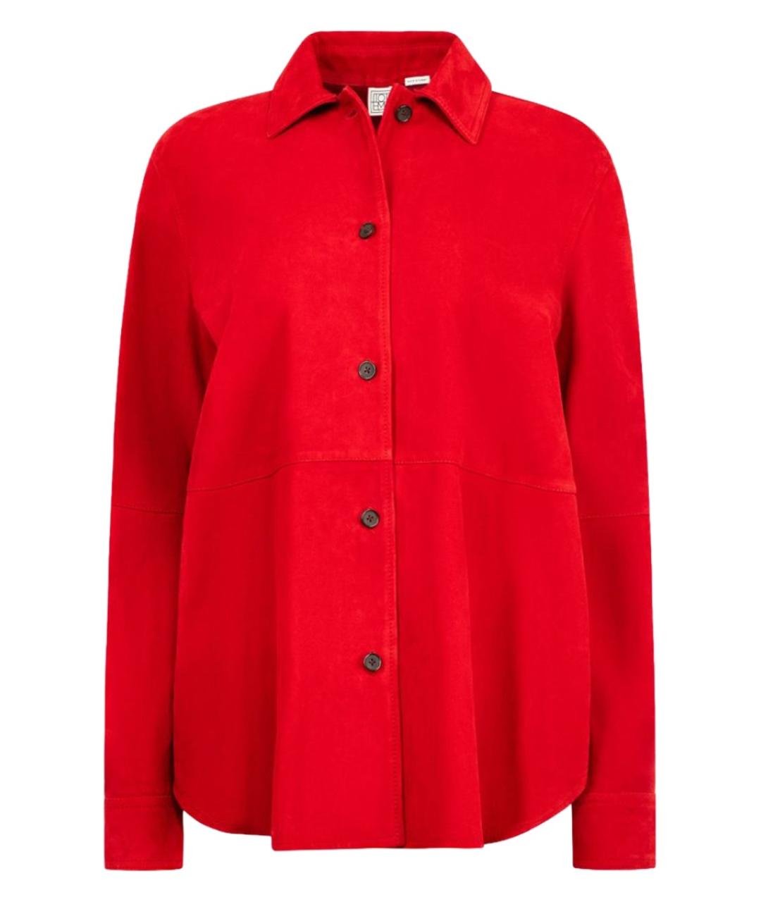 TOTEME Красная кожаная куртка, фото 1