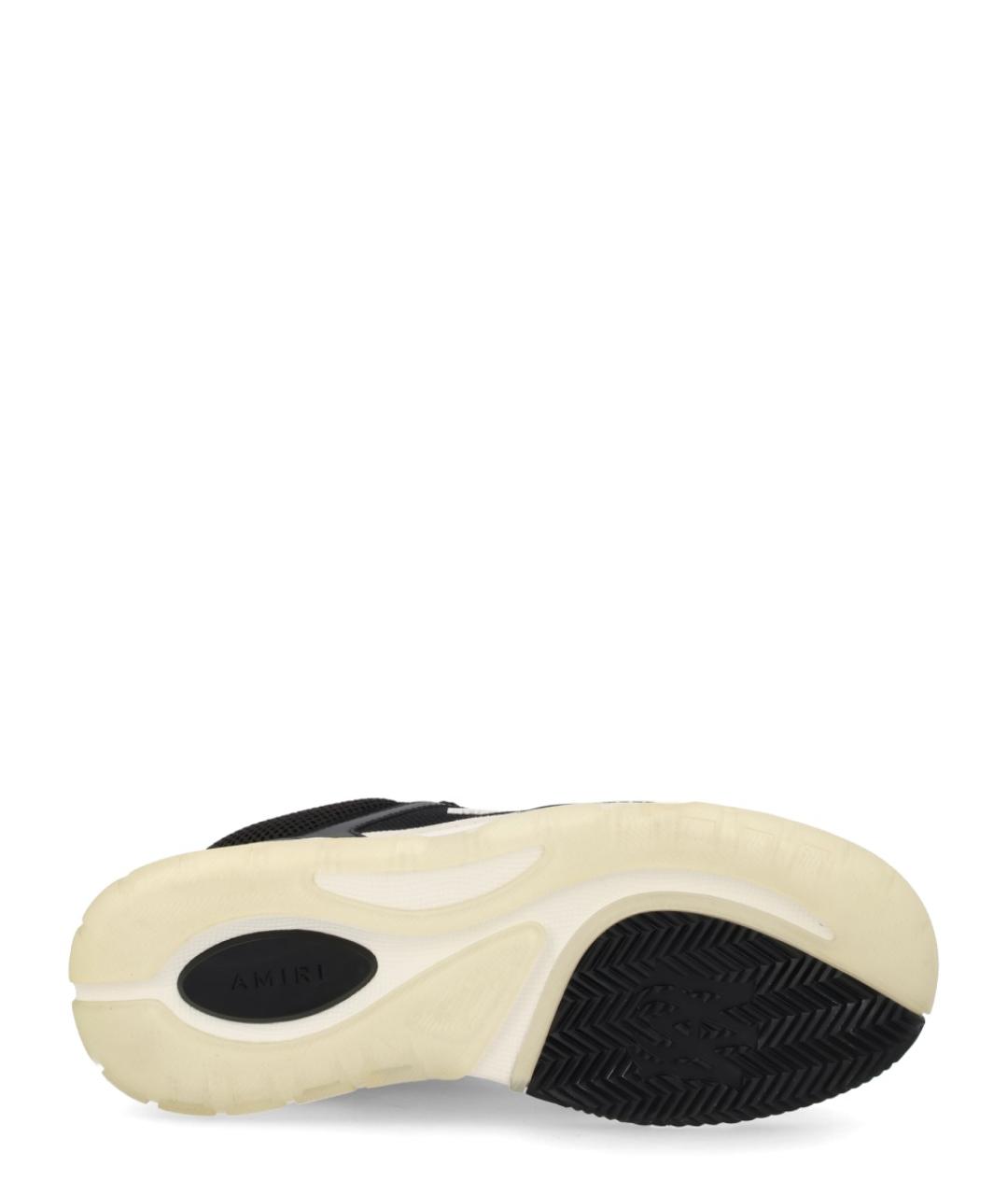 AMIRI Черные кожаные низкие кроссовки / кеды, фото 6