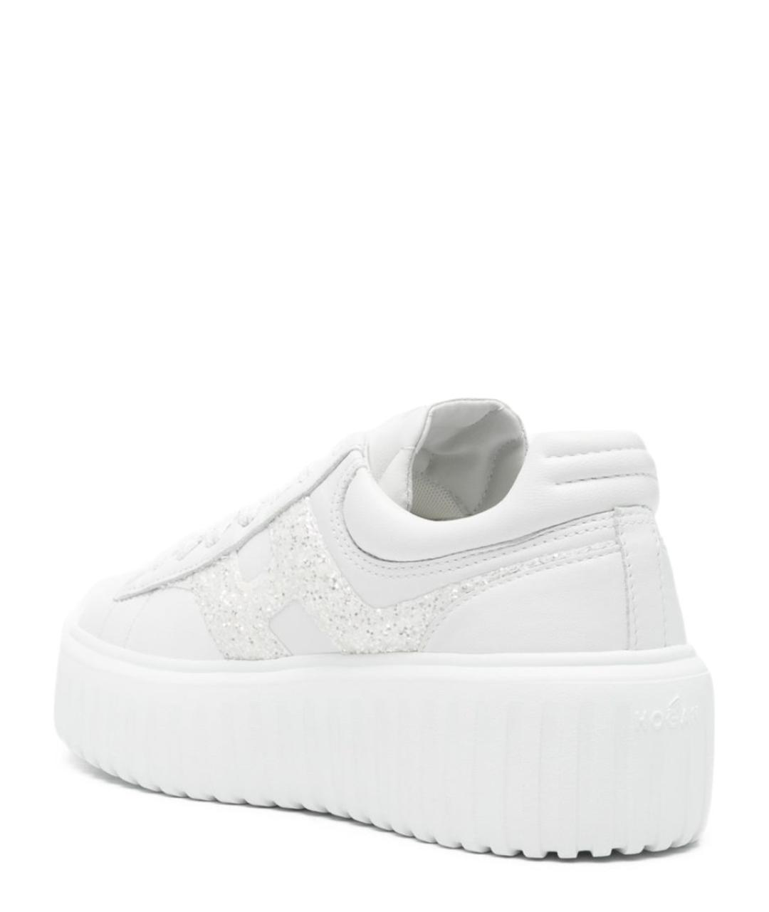 HOGAN Белые кожаные кроссовки, фото 2