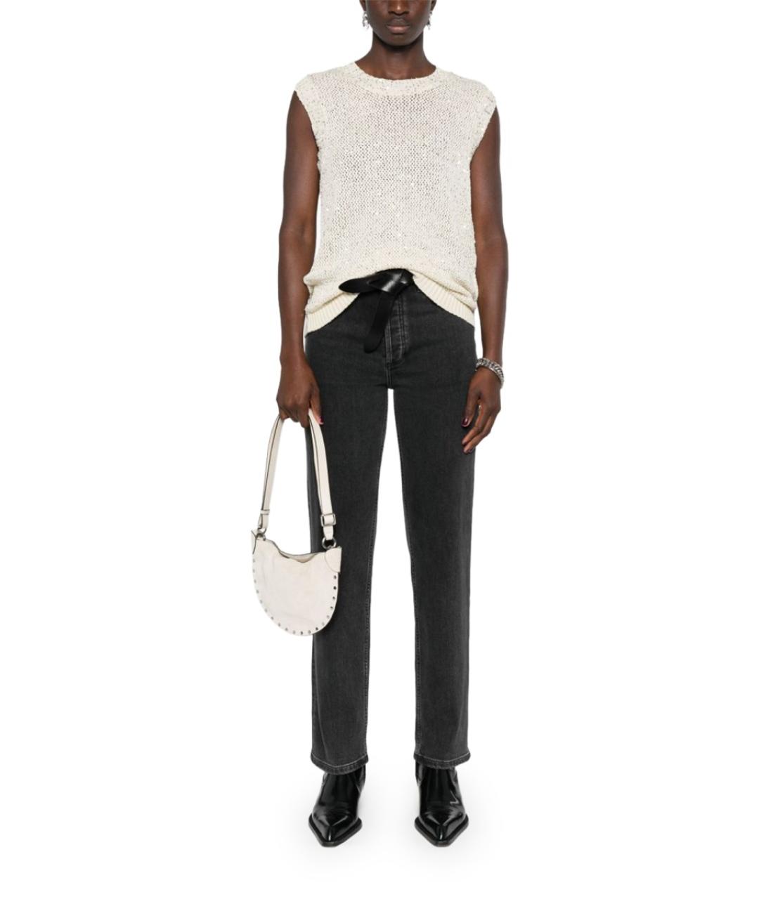 GOLDEN GOOSE DELUXE BRAND Бежевый хлопковый жилет, фото 3