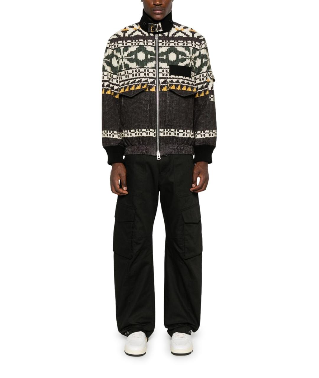 GOLDEN GOOSE DELUXE BRAND Черные хлопковые повседневные брюки, фото 2