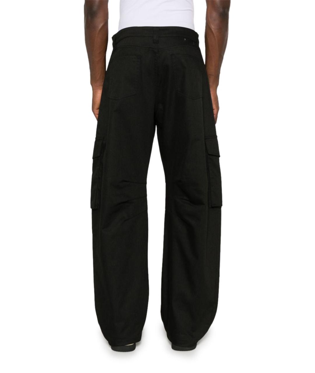 GOLDEN GOOSE DELUXE BRAND Черные хлопковые повседневные брюки, фото 4