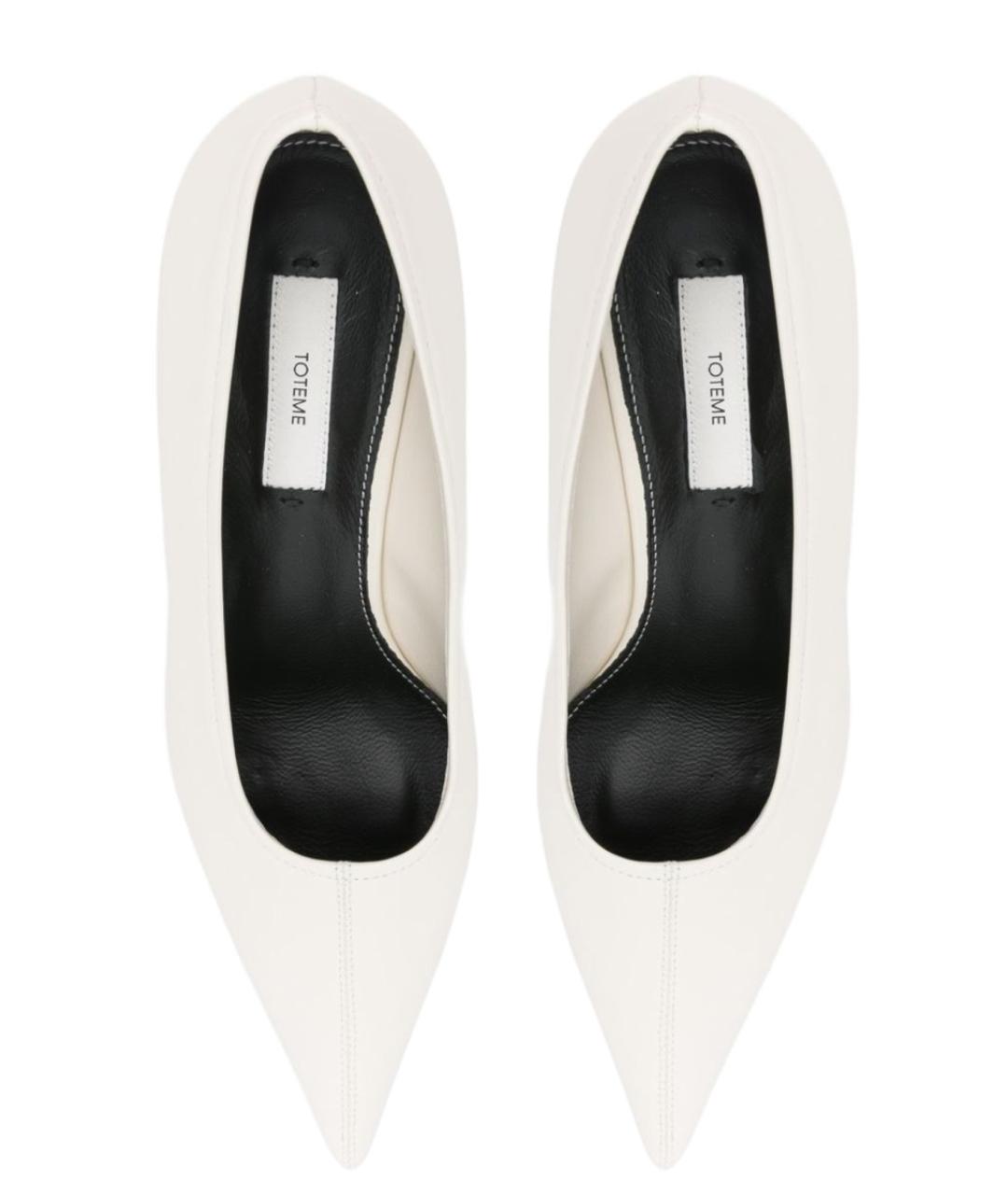 TOTEME Белые кожаные туфли, фото 3