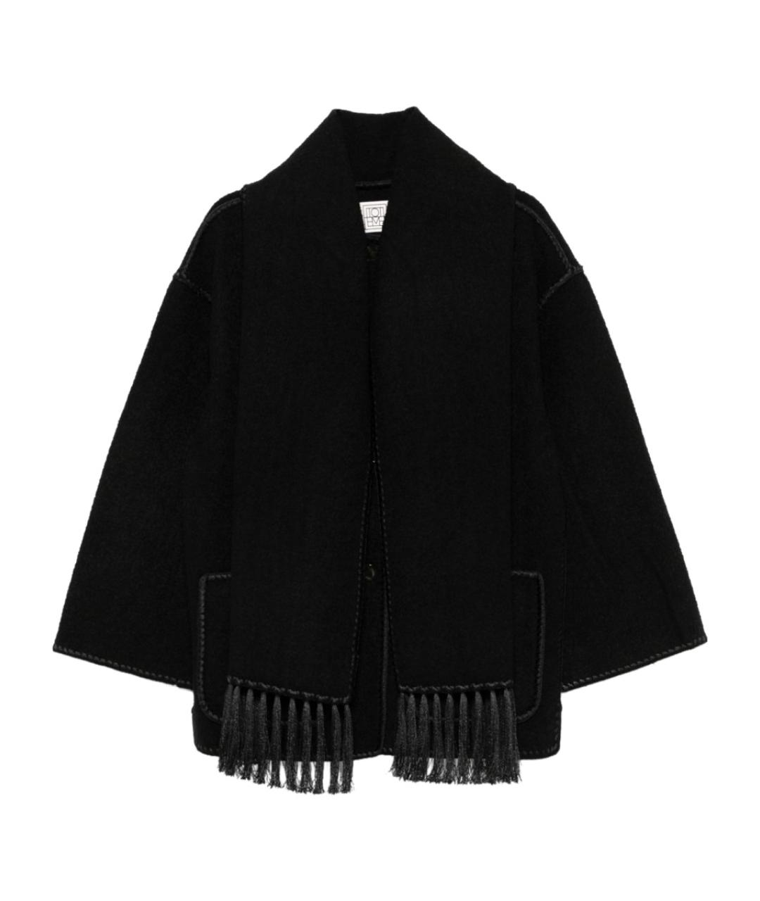 TOTEME Черное шерстяное пальто, фото 1