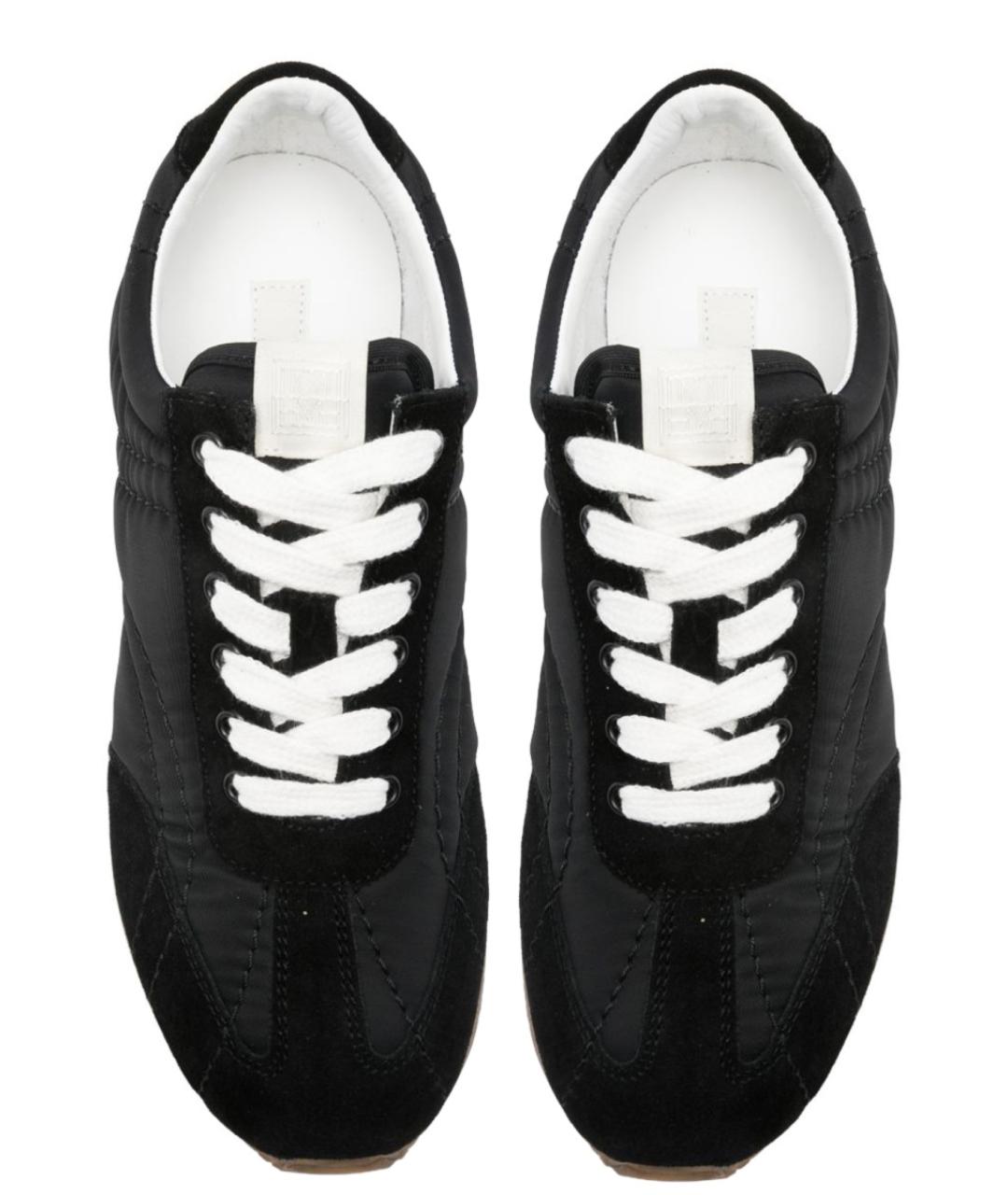 TOTEME Черные кожаные кроссовки, фото 4