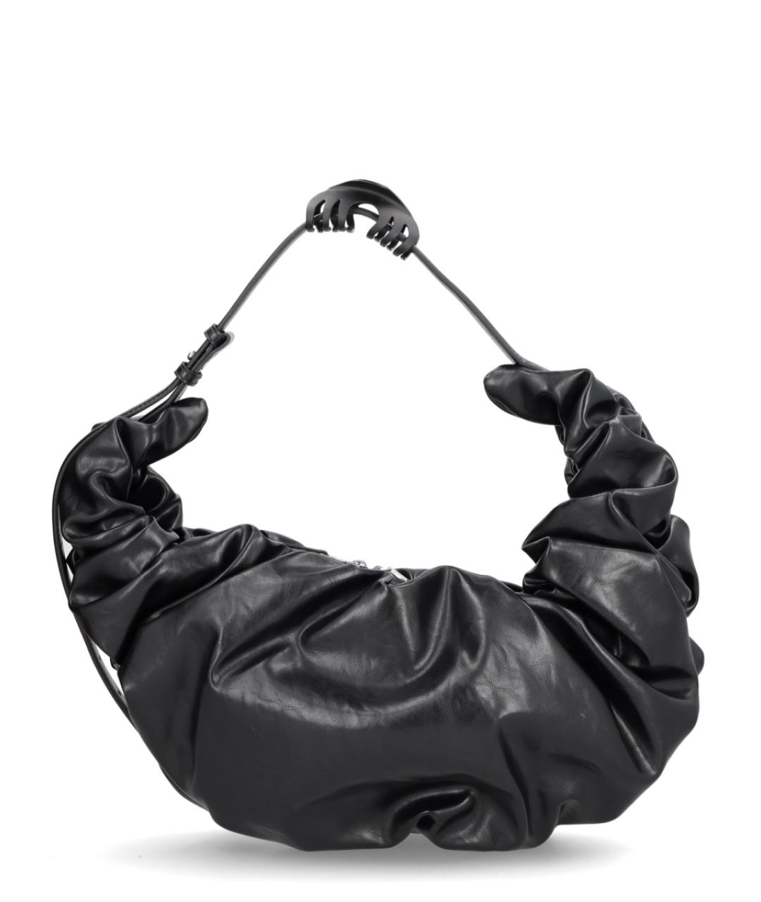 DIESEL Черная сумка через плечо из искусственной кожи, фото 3