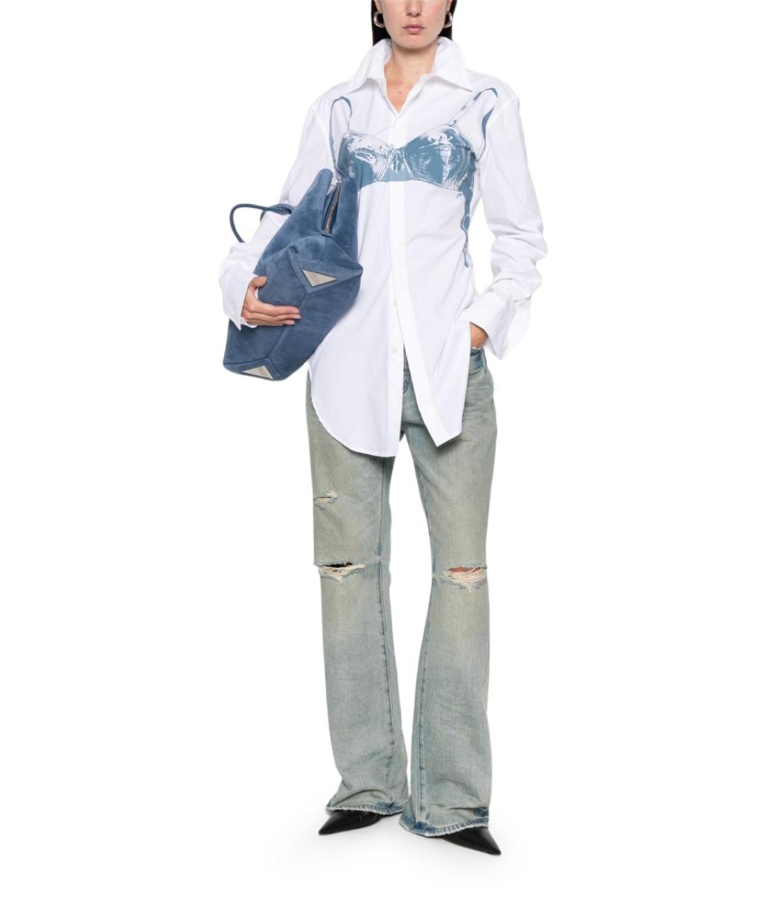 JEAN PAUL GAULTIER Белая хлопковая рубашка, фото 2