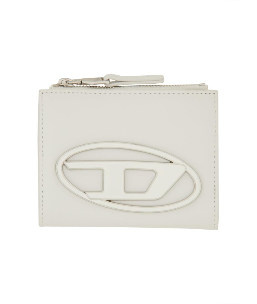 DIESEL Белый кожаный кошелек, фото 1