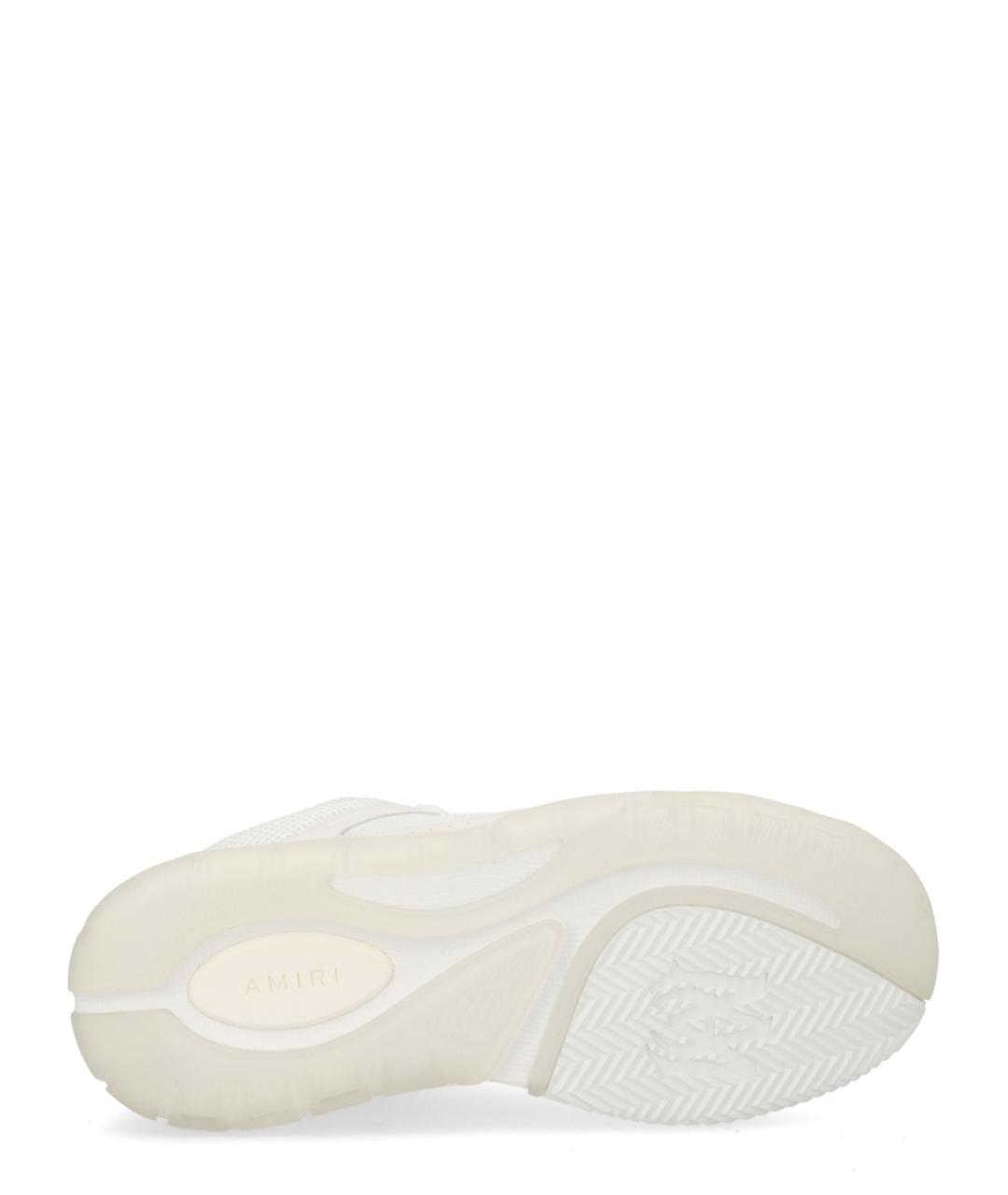 AMIRI Белые кожаные низкие кроссовки / кеды, фото 6