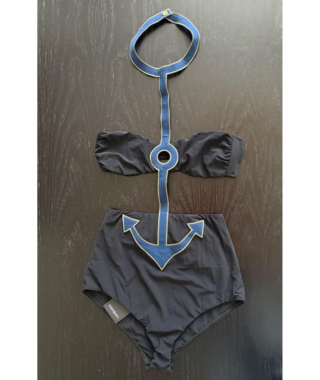 SAINT LAURENT Черный полиамидовый купальник, фото 7