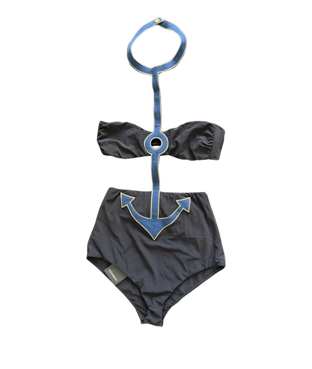 SAINT LAURENT Черный полиамидовый купальник, фото 1