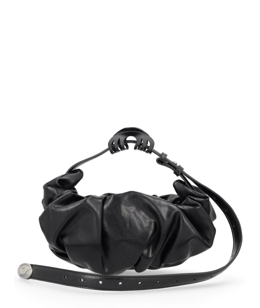 DIESEL Черная сумка через плечо из искусственной кожи, фото 1