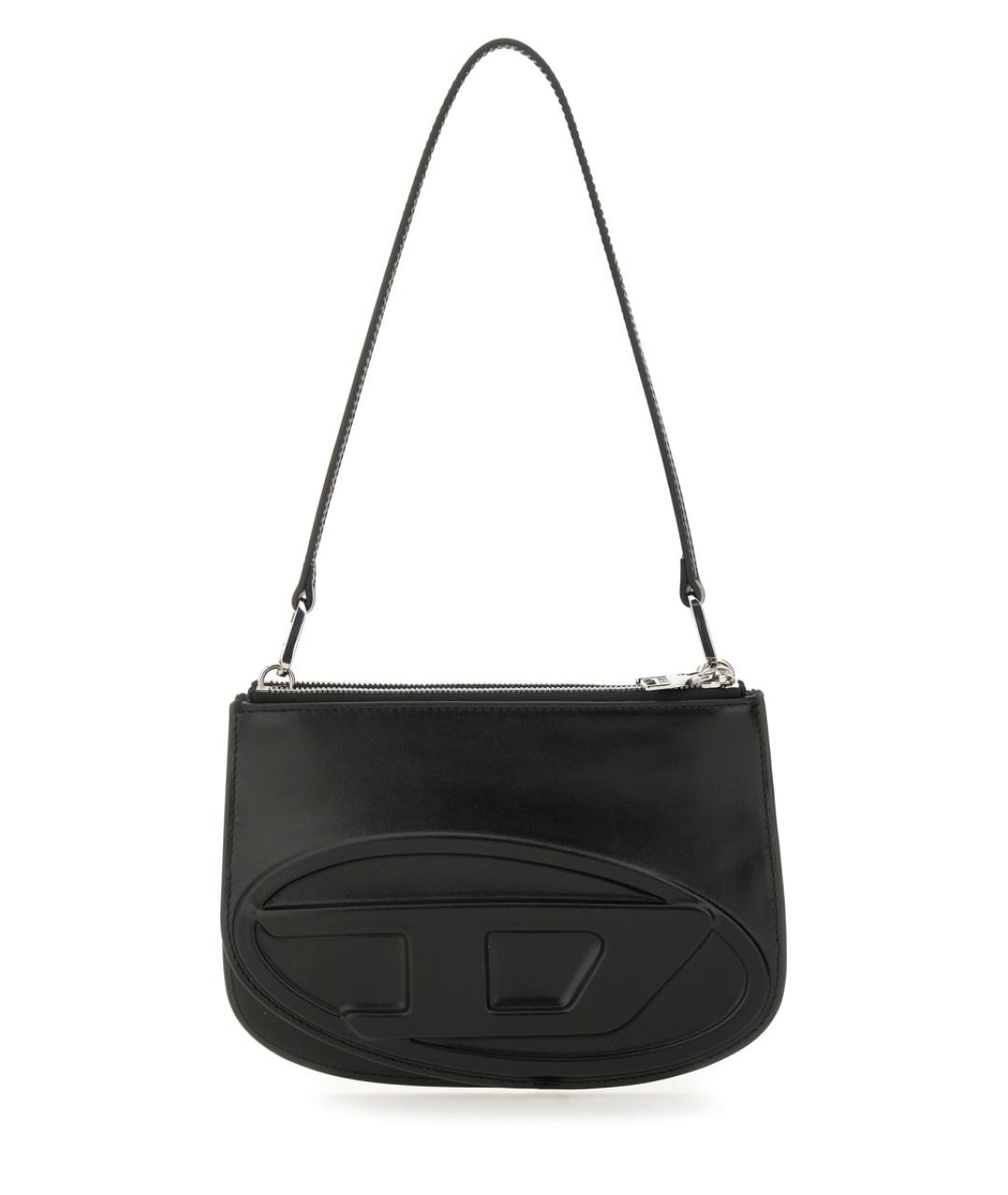 DIESEL Черная сумка через плечо из искусственной кожи, фото 1
