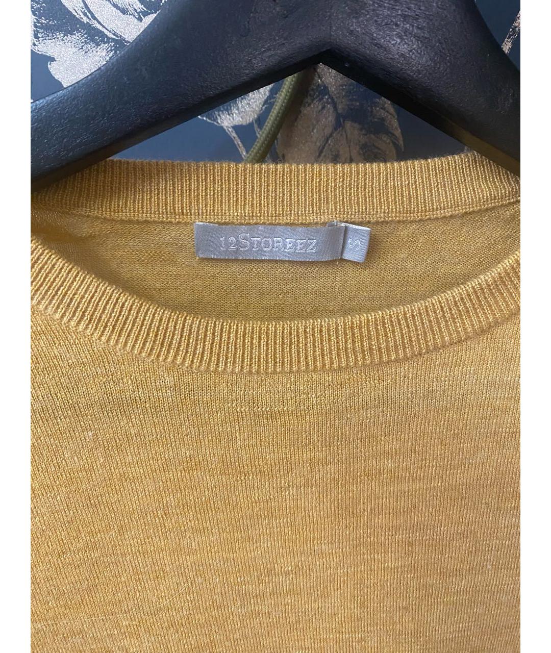 12 STOREEZ Горчичный шерстяной джемпер / свитер, фото 3