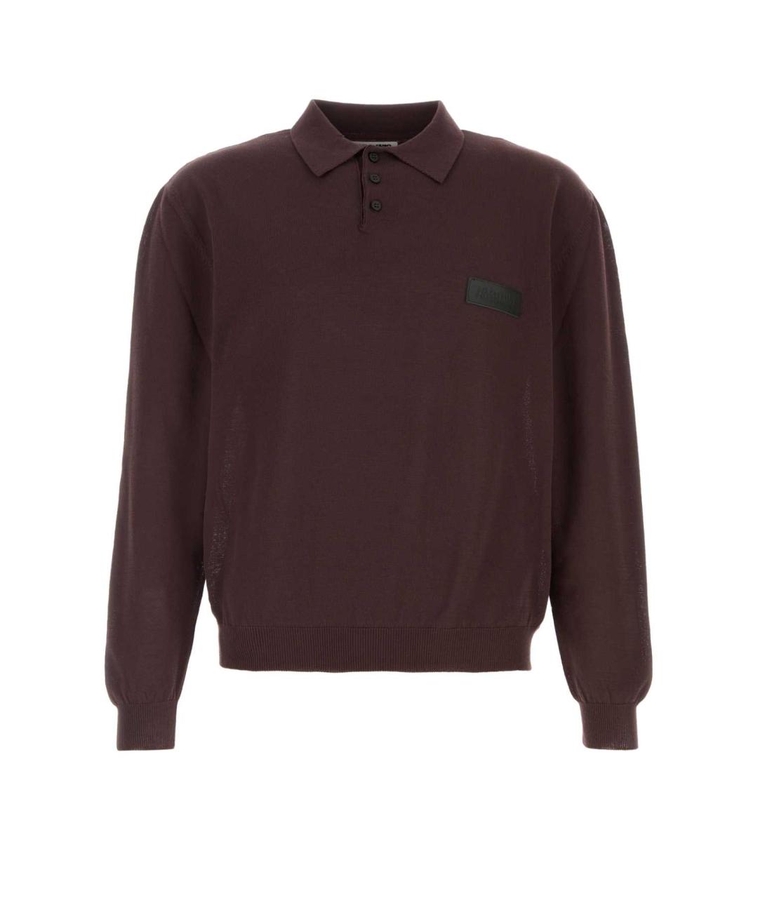 MAGLIANO Фиолетовое хлопковое поло с длинным рукавом, фото 1