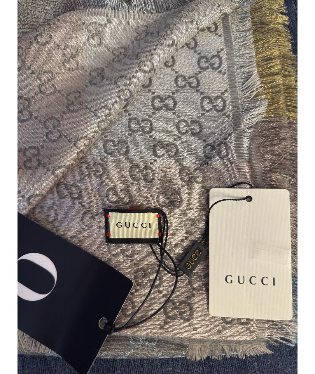 GUCCI Мульти хлопковый шарф, фото 3