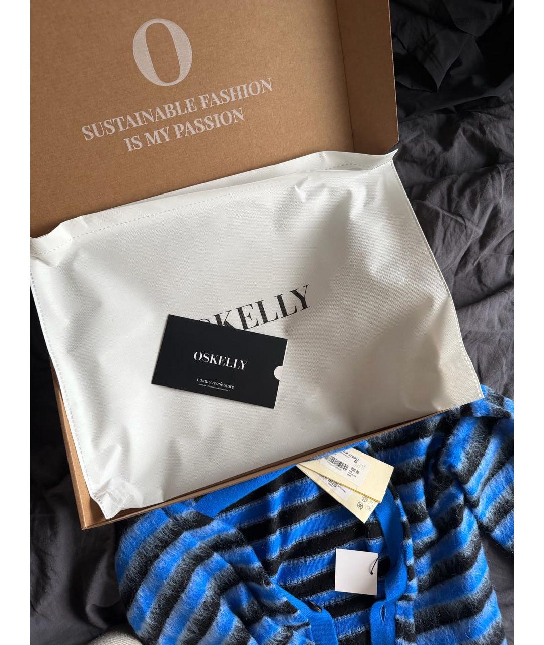 MARNI Синий шерстяной кардиган, фото 5