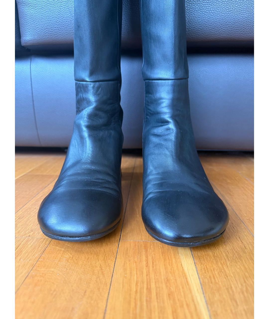 PROENZA SCHOULER Черные кожаные ботфорты, фото 2