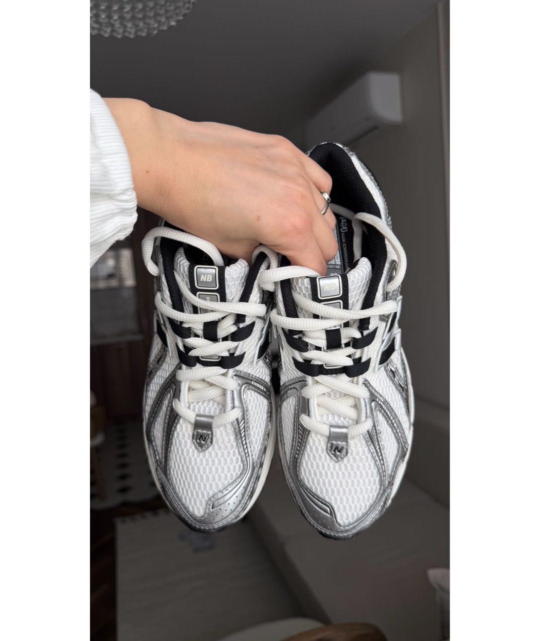 NEW BALANCE Белые текстильные низкие кроссовки / кеды, фото 3