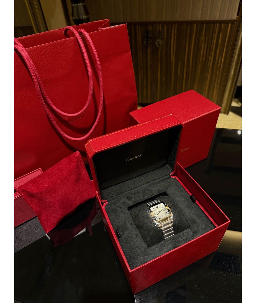 CARTIER Серебряные серебряные часы, фото 2