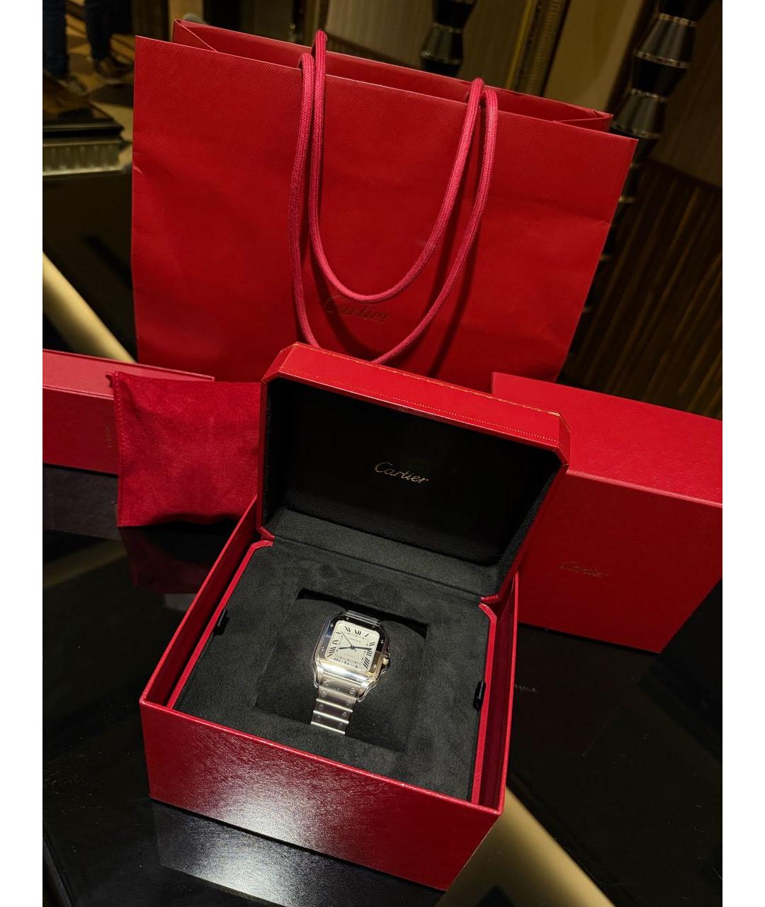 CARTIER Серебряные серебряные часы, фото 5