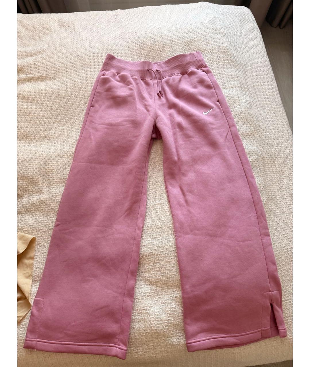 NIKE Розовый хлопковый костюм с брюками, фото 2
