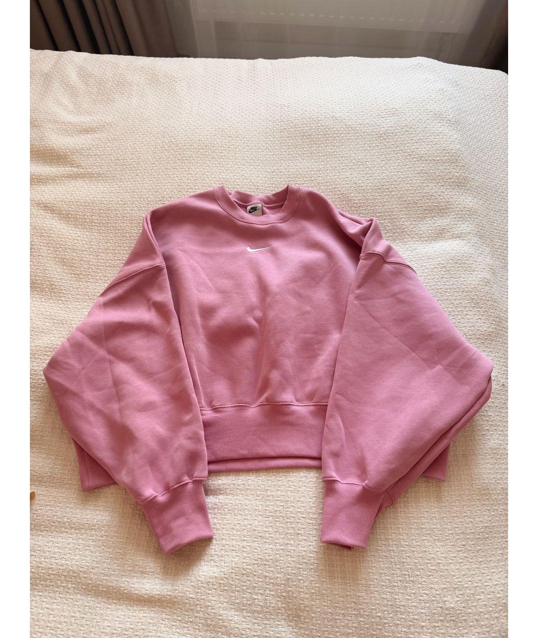 NIKE Розовый хлопковый костюм с брюками, фото 8