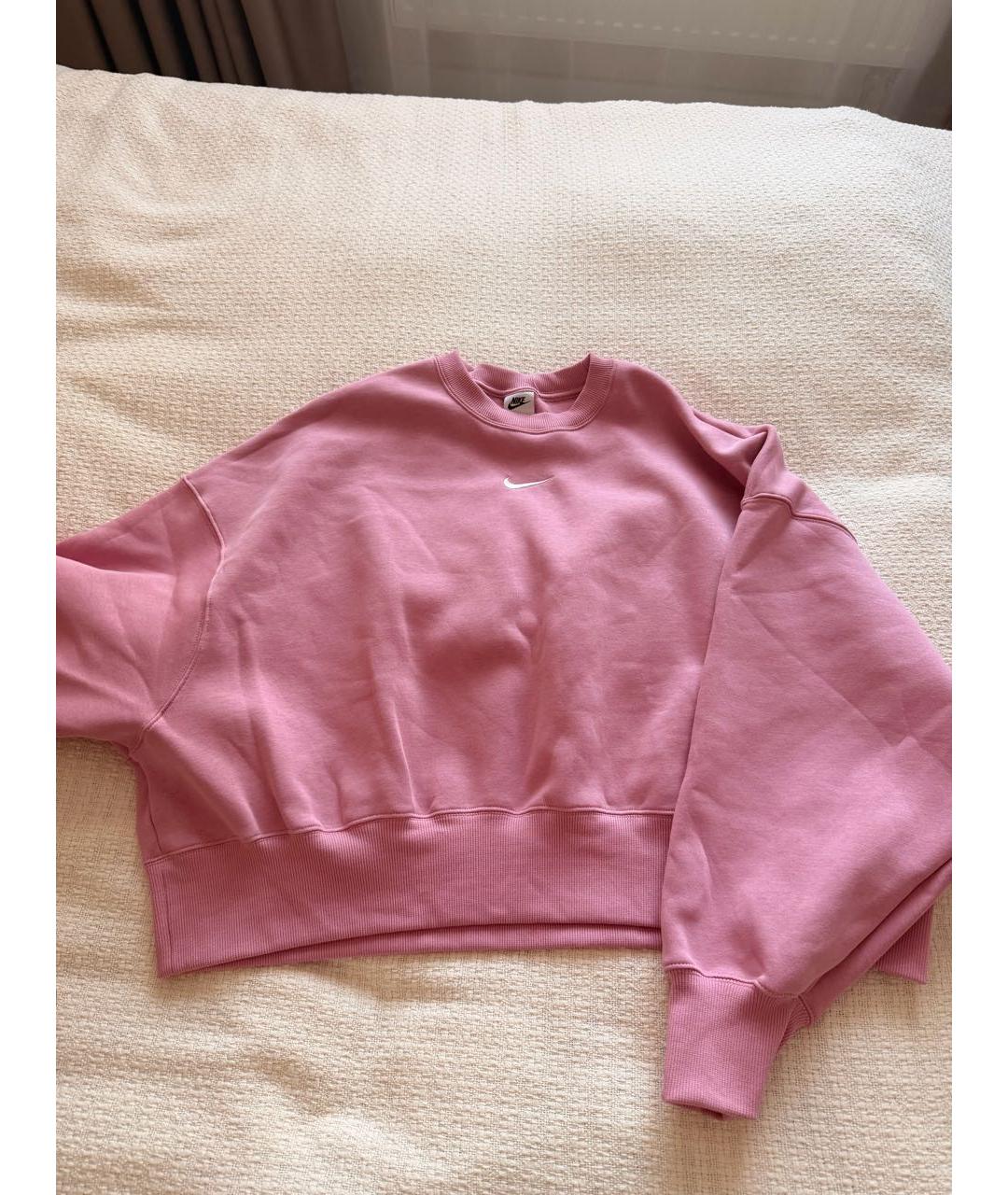 NIKE Розовый хлопковый костюм с брюками, фото 3