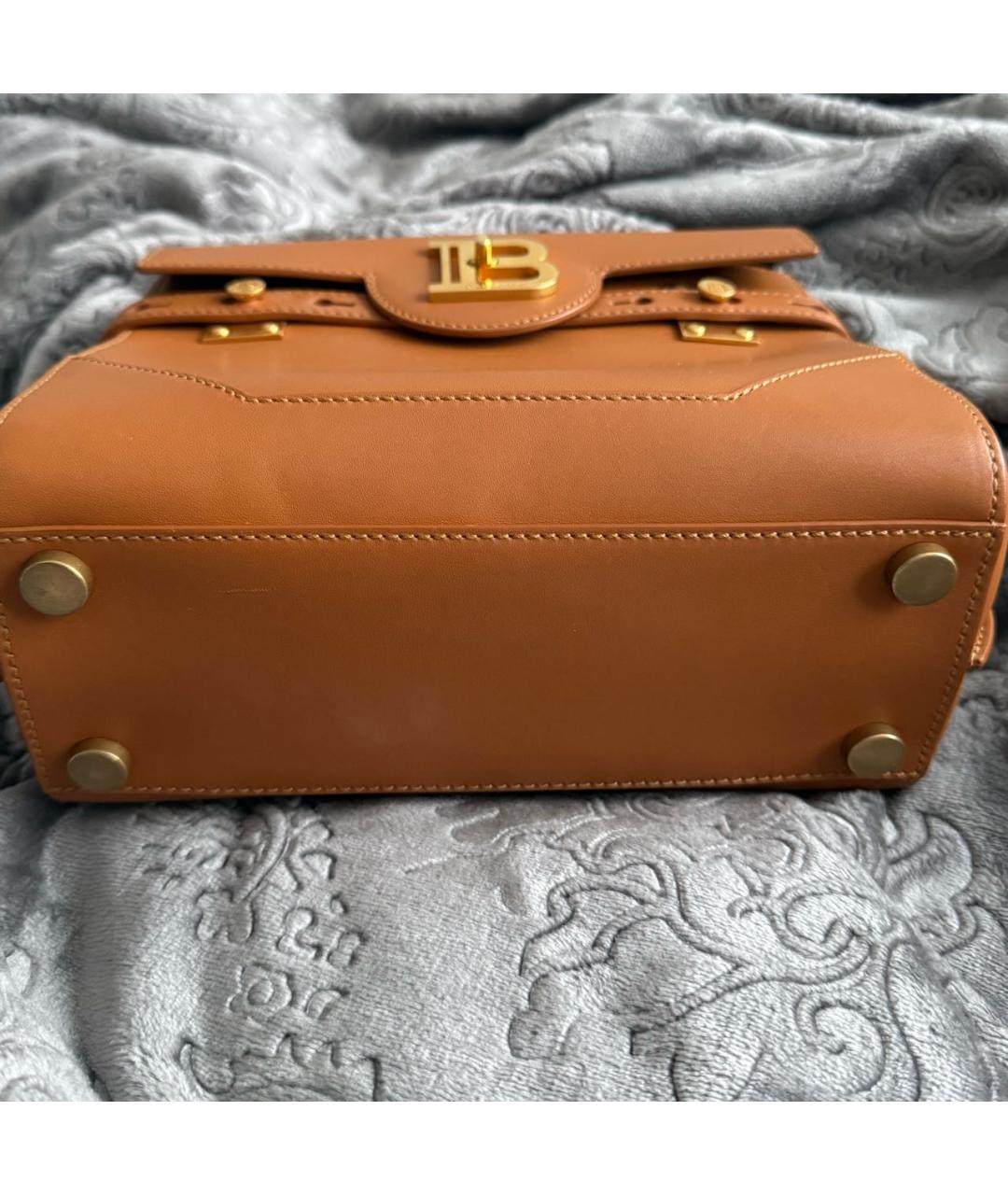 BALMAIN Коричневая кожаная сумка через плечо, фото 2