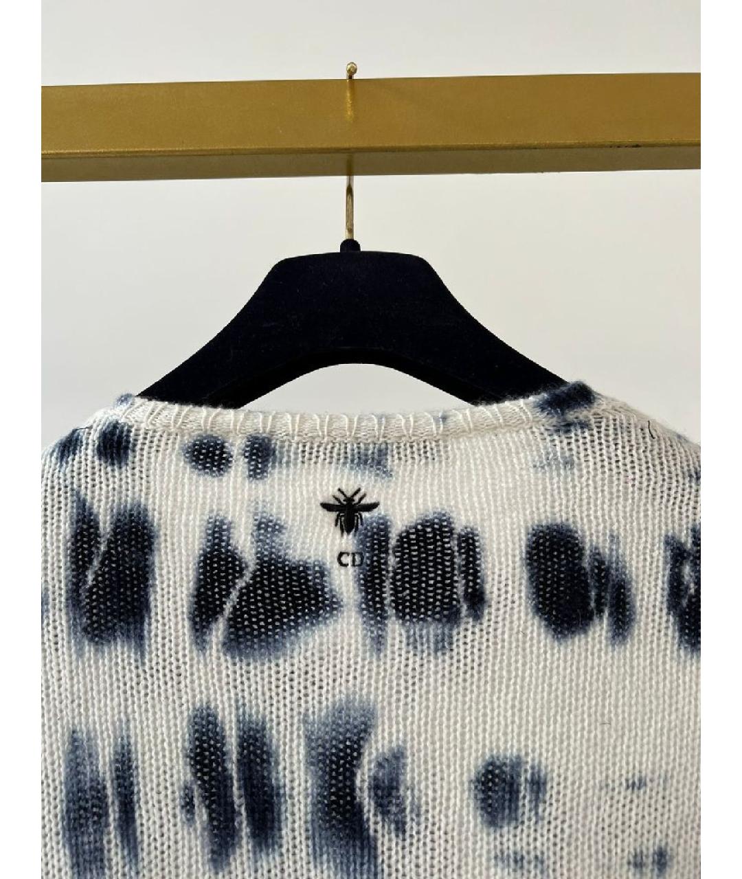 CHRISTIAN DIOR Голубой джемпер / свитер, фото 3