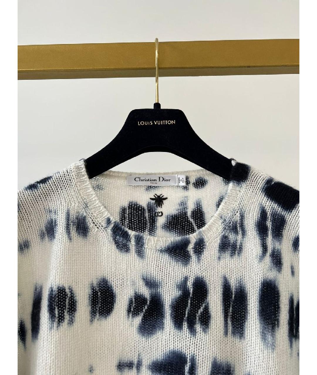 CHRISTIAN DIOR Голубой джемпер / свитер, фото 2
