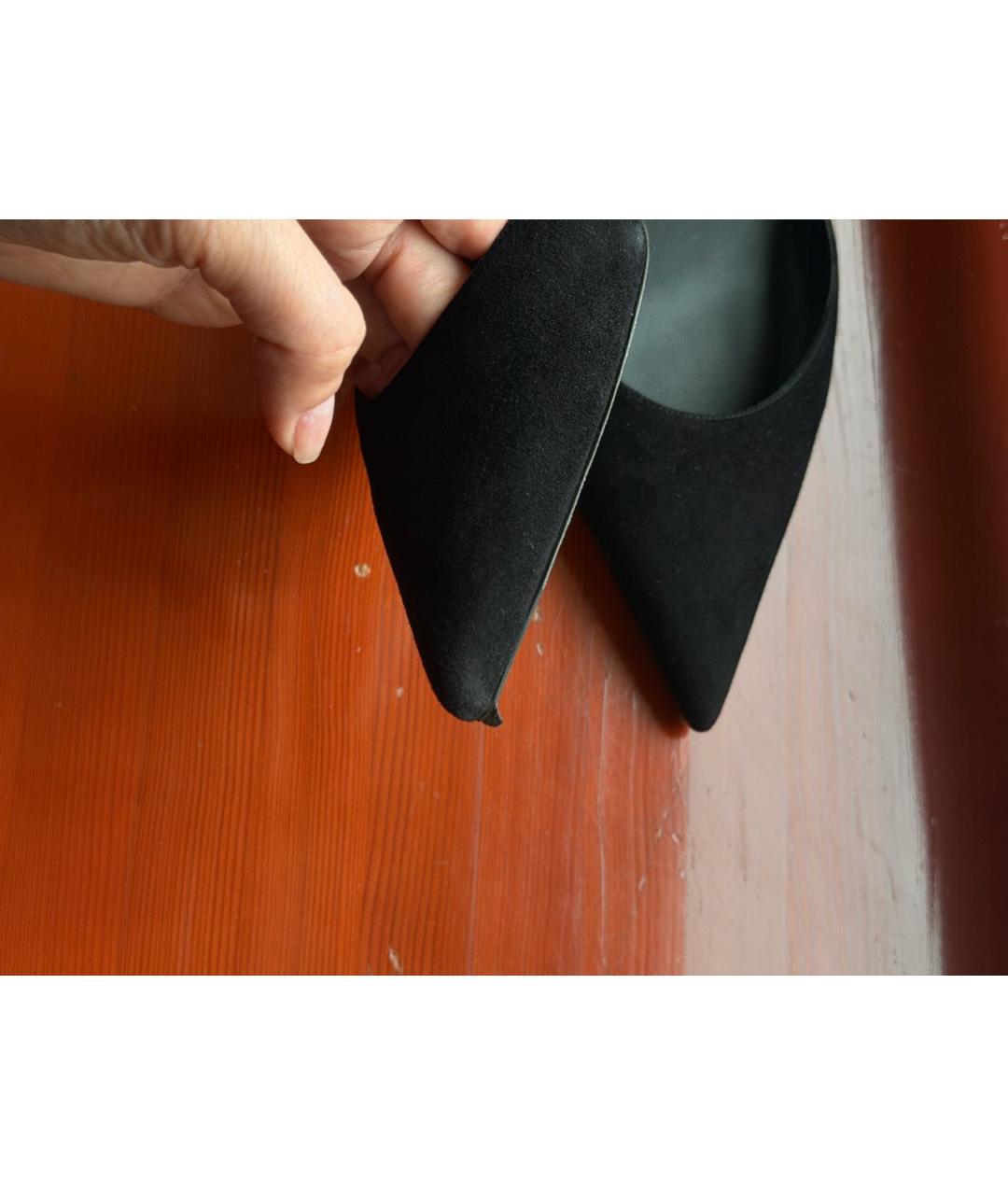 RENE CAOVILLA Черные замшевые туфли, фото 7