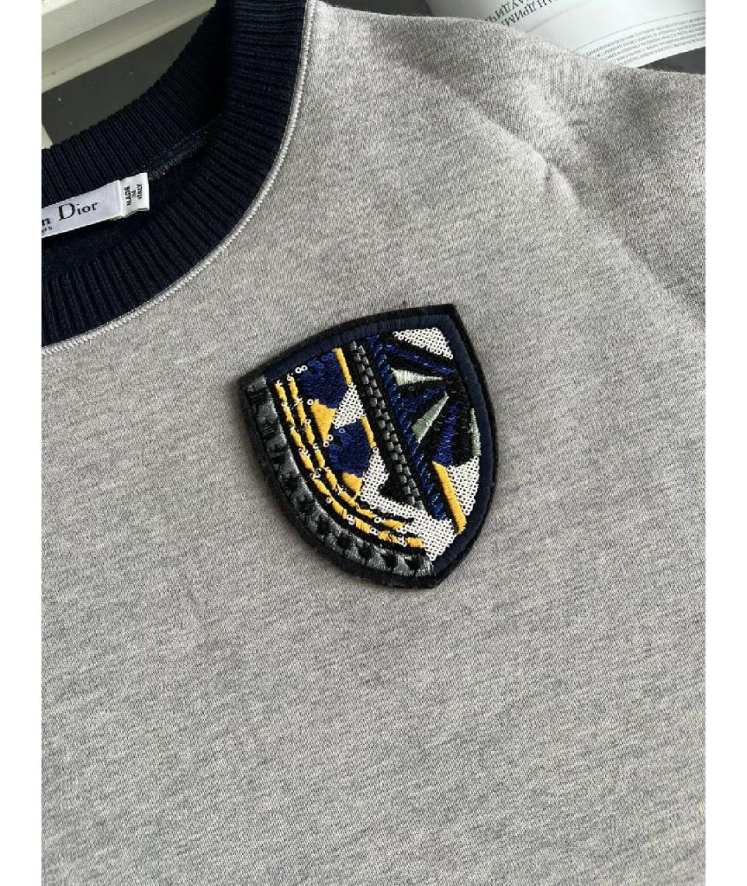 CHRISTIAN DIOR Серый джемпер / свитер, фото 4