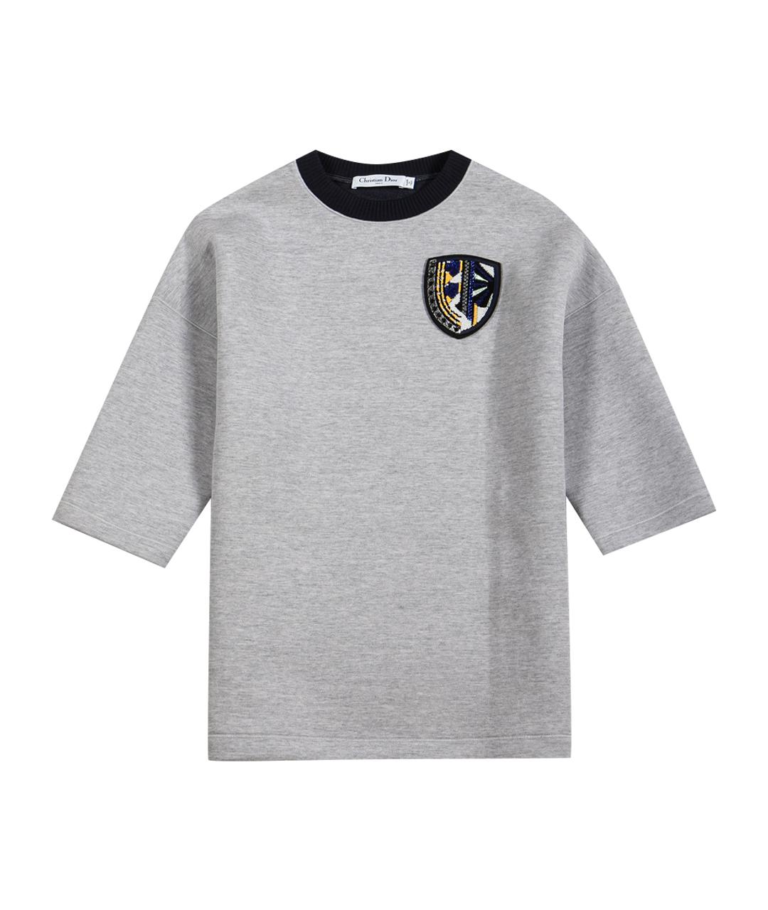 CHRISTIAN DIOR Серый джемпер / свитер, фото 1