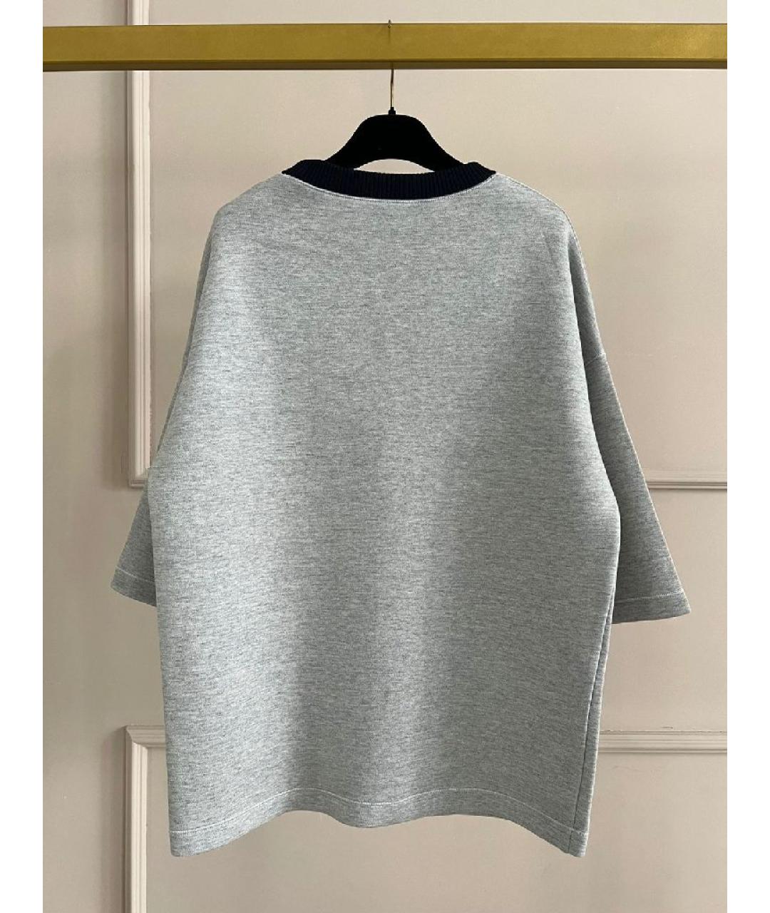 CHRISTIAN DIOR Серый джемпер / свитер, фото 3