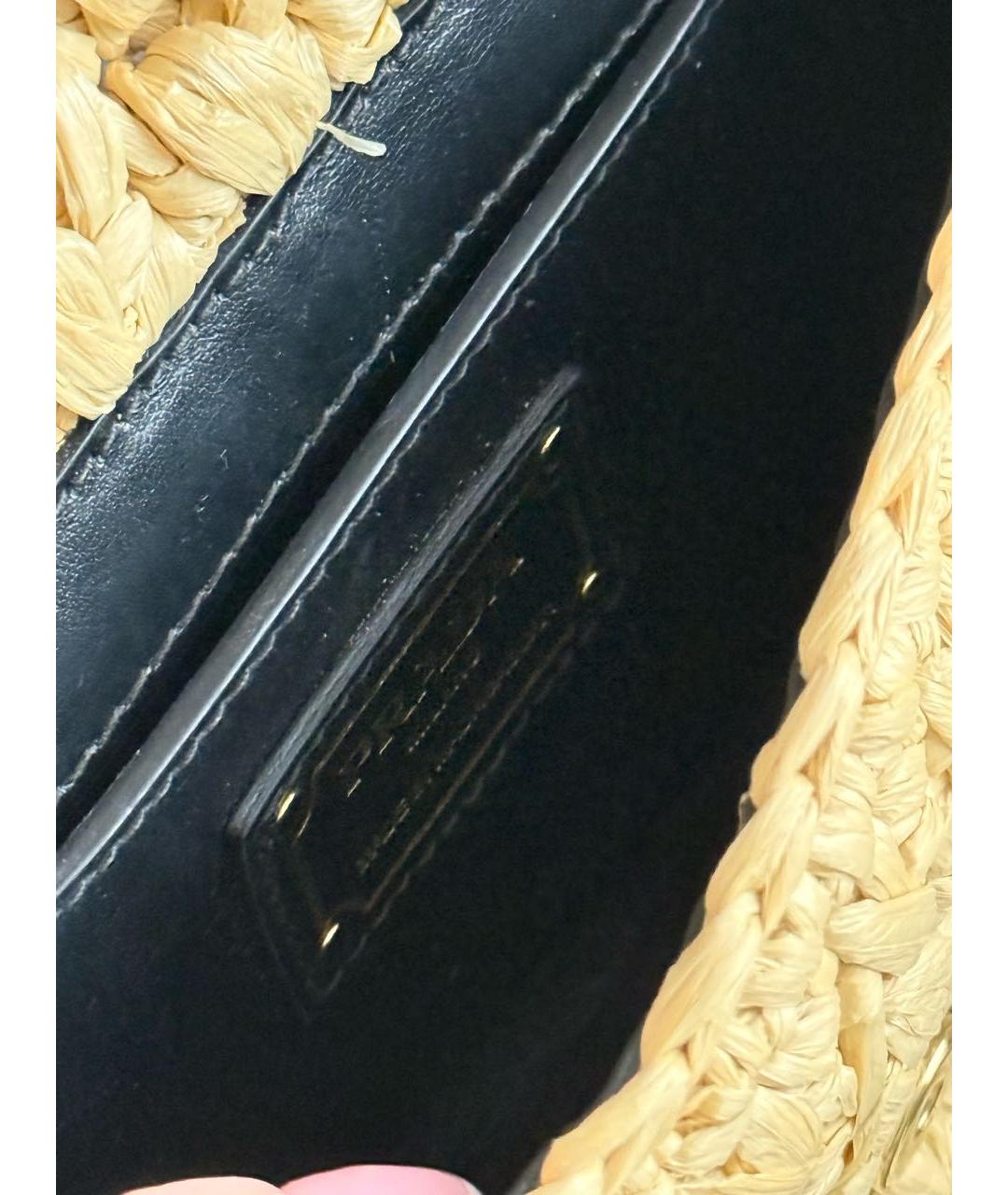 PRADA Бежевая пелетеная сумка через плечо, фото 3