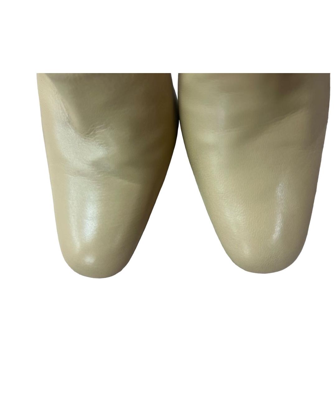 BY FAR Бежевые кожаные мюли, фото 3